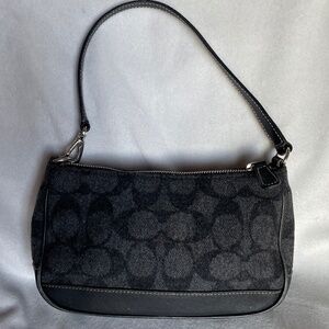 Flannel & Leather Coach Purse